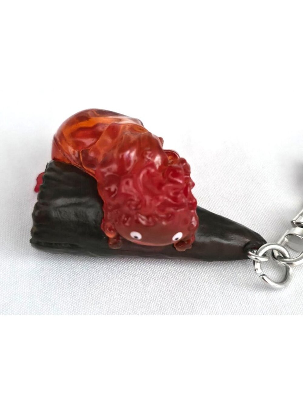 NWT Studio Ghibli Park JAPAN Howl's Moving Castle 2" CALCIFER 3D Keychain Charm